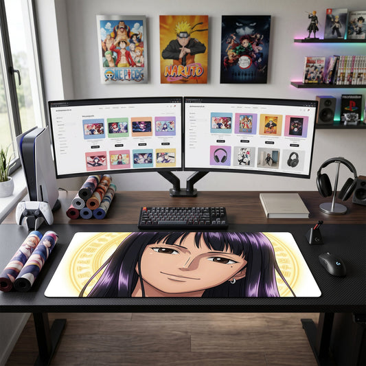 Robin anime mouse pad XL gaming desk mat Smiling Forward Mature And Sophisticated