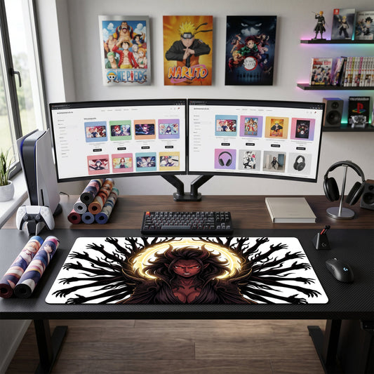 Straw Hats anime mouse pad XL gaming desk mat Mysterious Stance Dark Fantasy