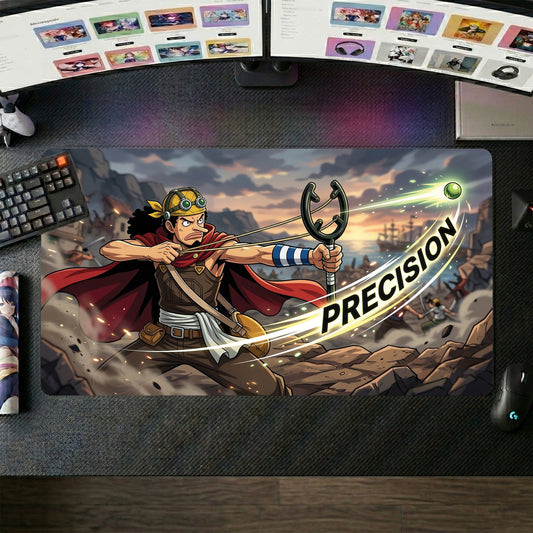 Usopp anime mouse pad XL gaming desk mat Firing Bow Dark Fantasy