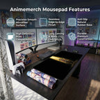 Usopp anime mouse pad XL gaming desk mat Standing Confident Dark Dramatic