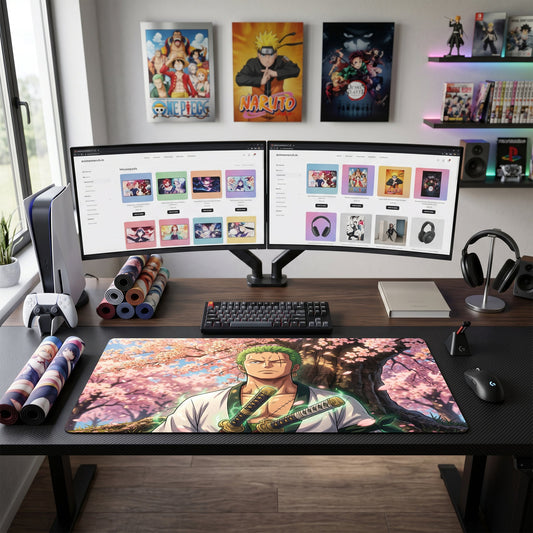 Zoro anime mouse pad XL gaming desk mat Serious Pose Natural Vibes