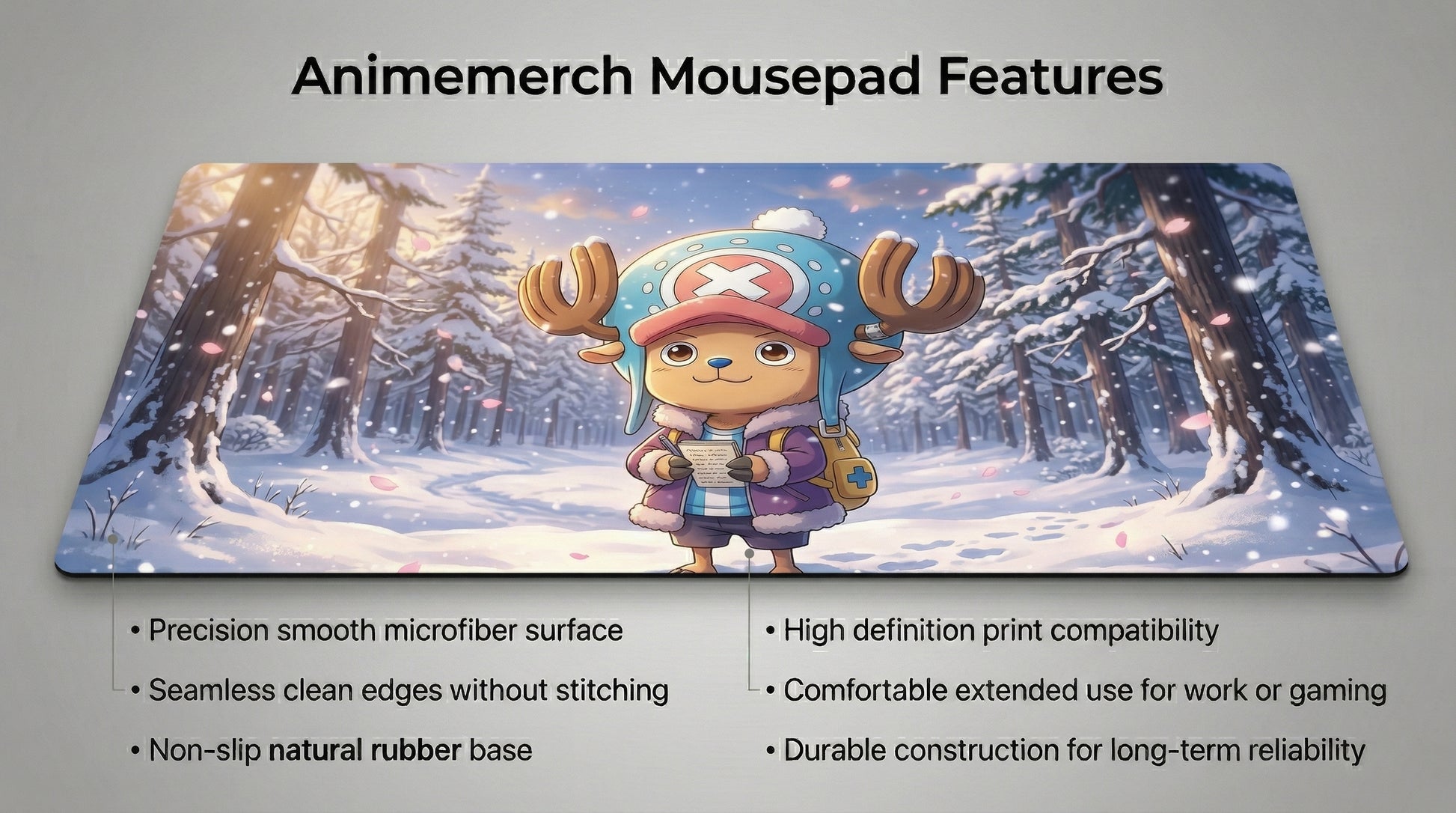 Tony Tony Chopper anime mouse pad XL gaming desk mat One Piece